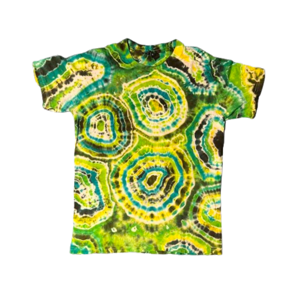 Hand-Dyed Tie Dye T-Shirt, Size M (FEM06)
