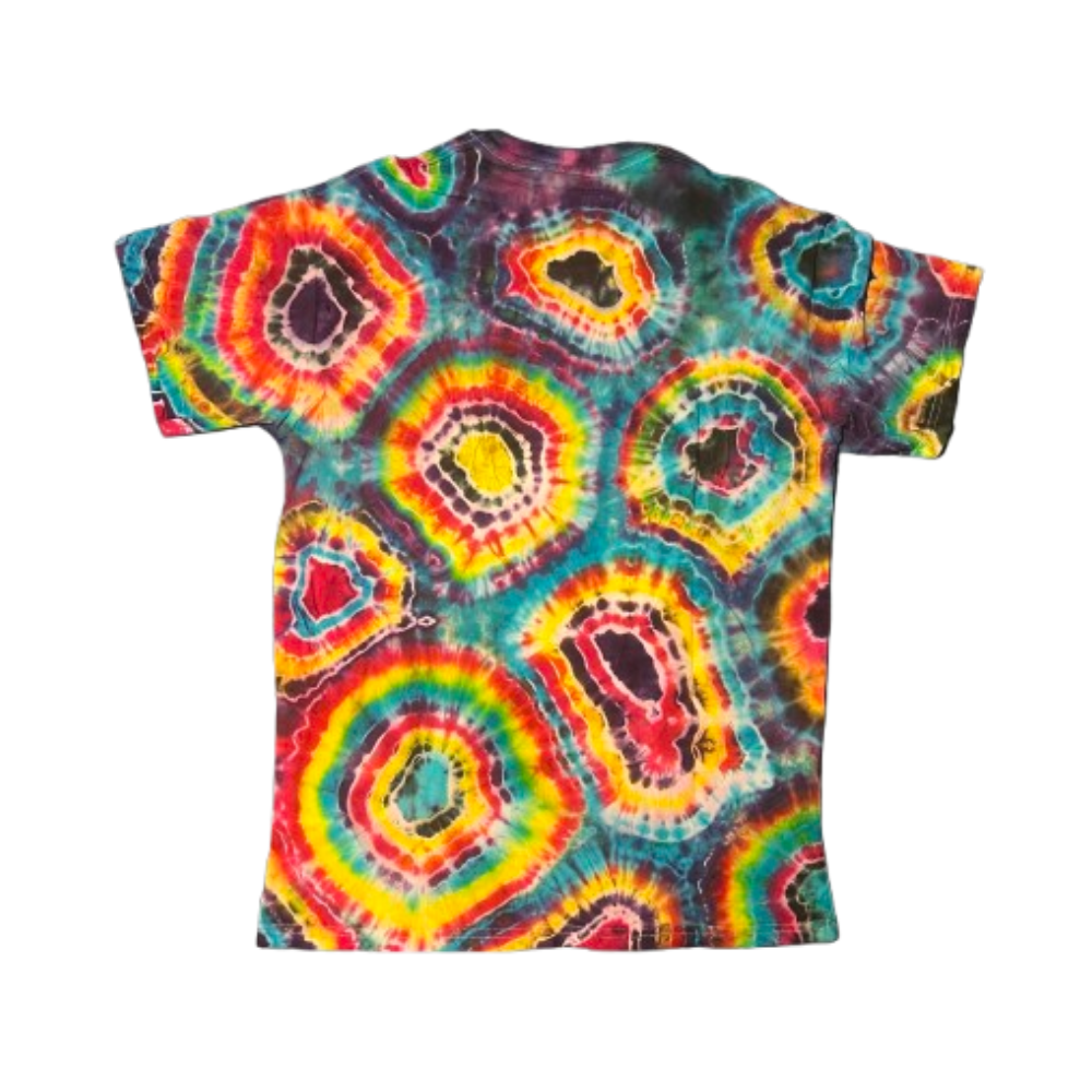 Hand-Dyed Tie Dye T-Shirt, Size M (FEM09)