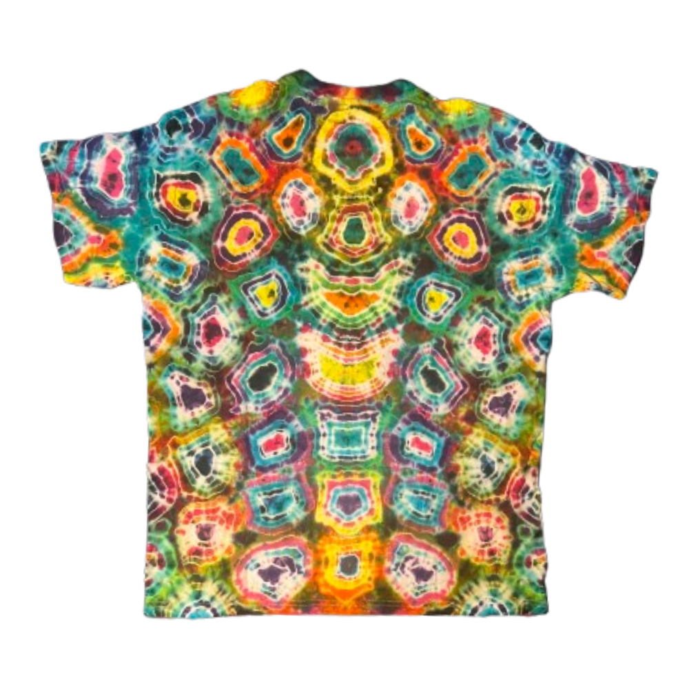Hand-Dyed Tie Dye T-Shirt, Size L (FEL11)