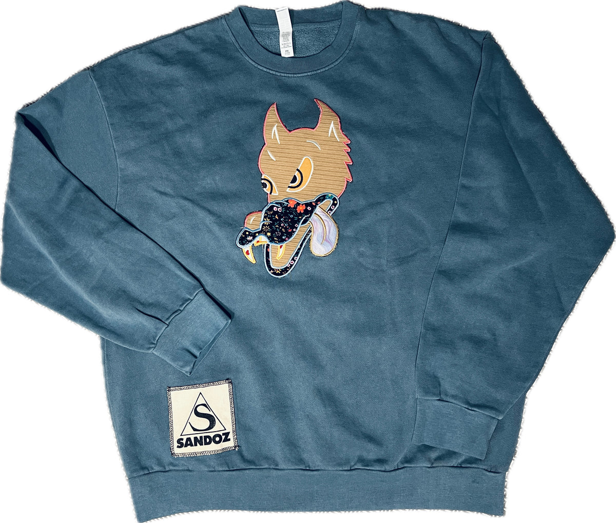 Wolf Crewneck, Size 2XL
