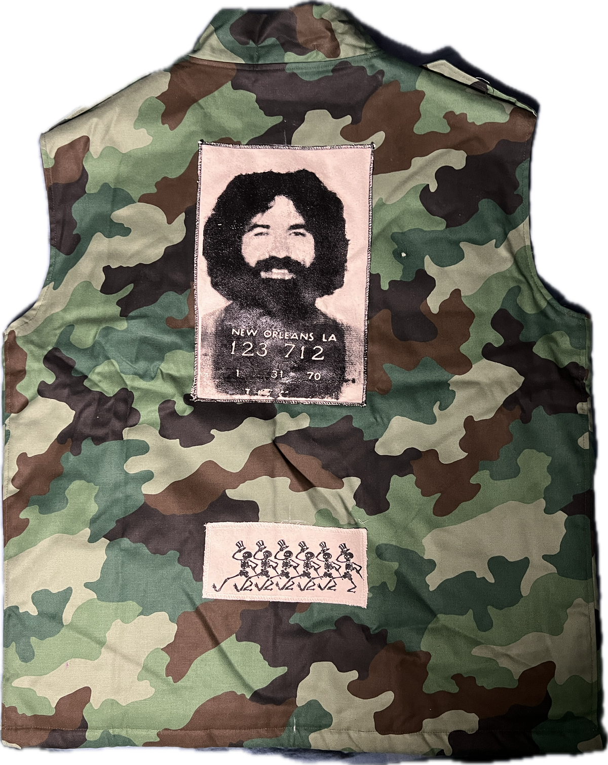 Army Vest with Jerry and Sandoz Patches, Size XL (A8)