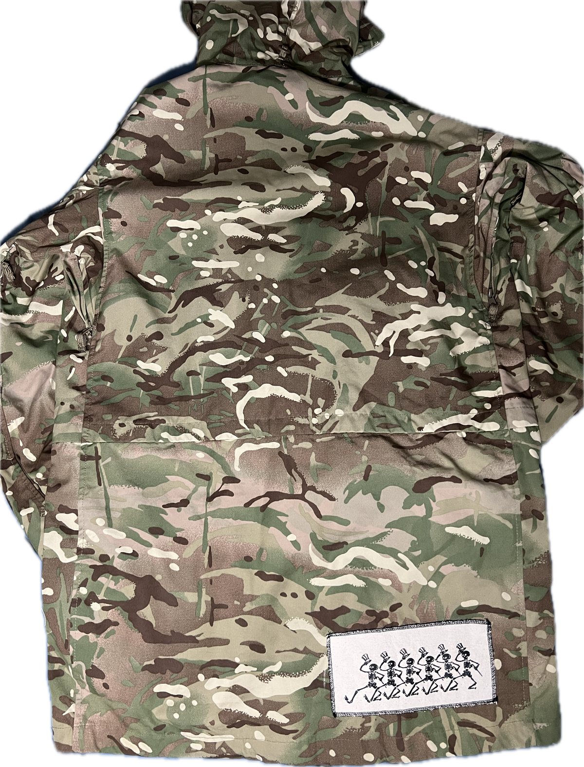 NATO-Issued Upcycled Camo Parka with Patches