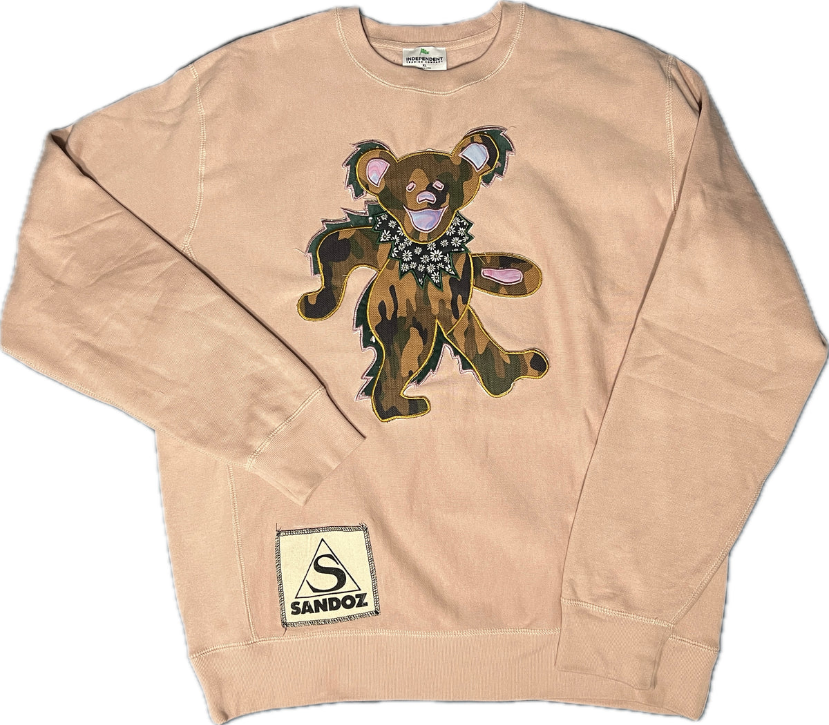 Camo Bear Crewneck, Size XL