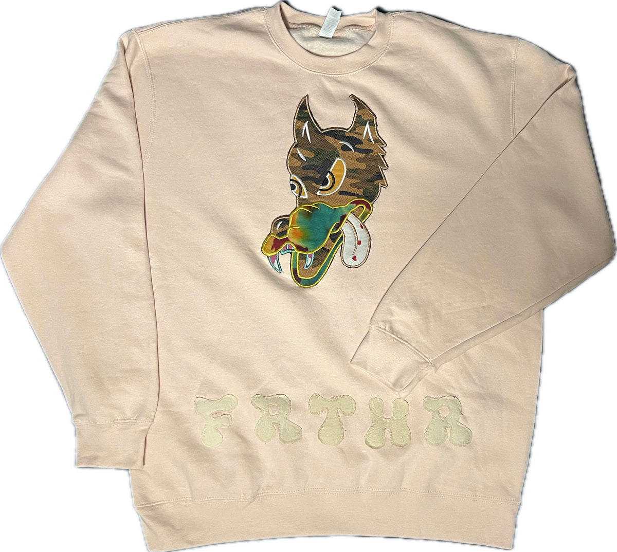 Light Pink FRTHR Wolf Hoodie, Size XL (A1)