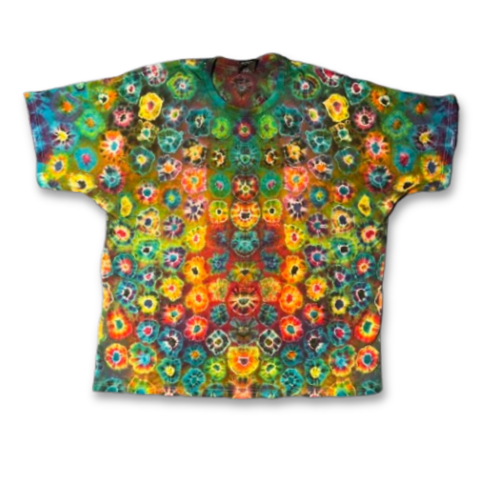 Hand-Dyed Tie Dye T-Shirt, Size XXL (FE2X06)