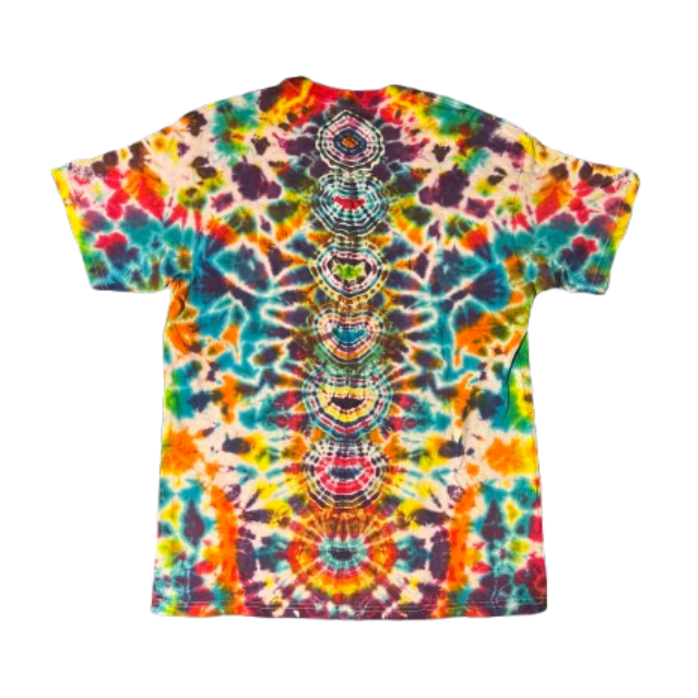 Hand-Dyed Tie Dye T-Shirt, Size L (FEL07)