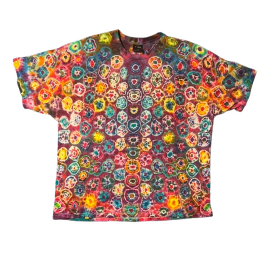 Hand-Dyed Tie Dye T-Shirt, Size XXL (FE2X08)