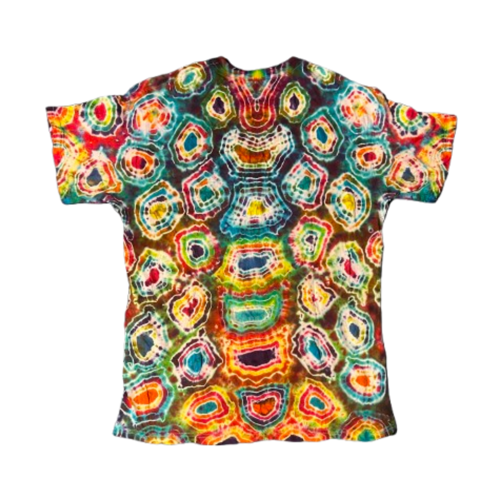 Hand-Dyed Tie Dye T-Shirt, Size L (FEL08)