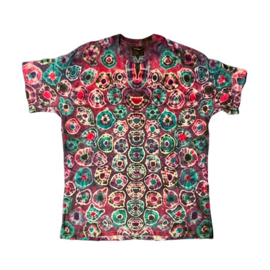 Hand-Dyed Tie Dye T-Shirt, Size L (FEL09)