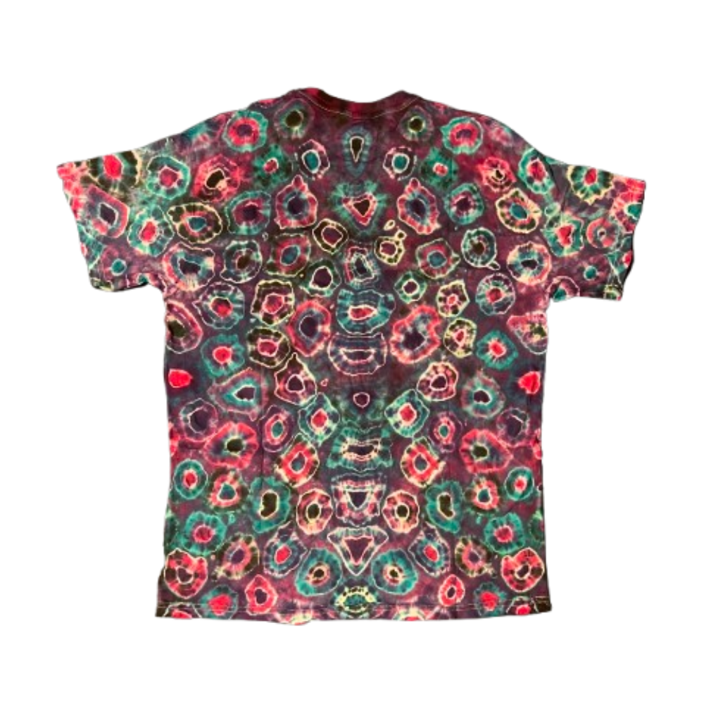 Hand-Dyed Tie Dye T-Shirt, Size L (FEL09)