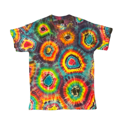 Hand-Dyed Tie Dye T-Shirt, Size M (FEM09)