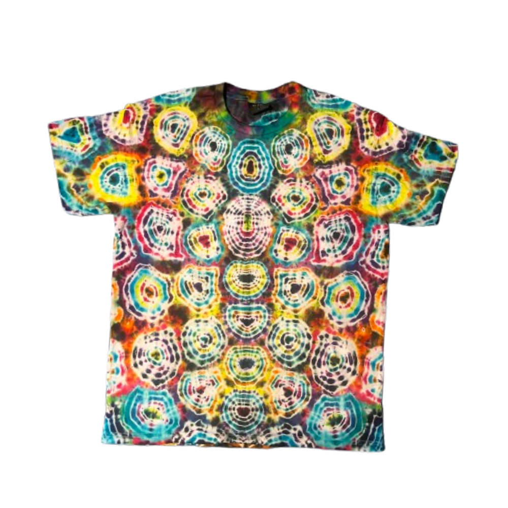 Hand-Dyed Tie Dye T-Shirt, Size L (FEL10)