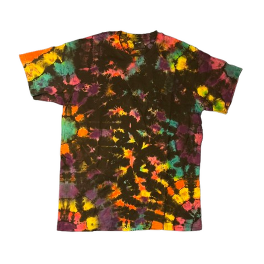Hand-Dyed Tie Dye T-Shirt, Size L (FEL02)