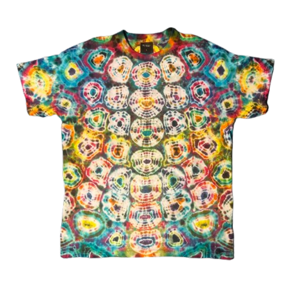 Hand-Dyed Tie Dye T-Shirt, Size L (FEL11)