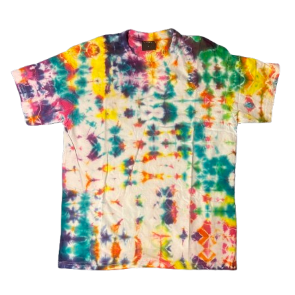 Hand-Dyed Tie Dye T-Shirt, Size L (FEL12)