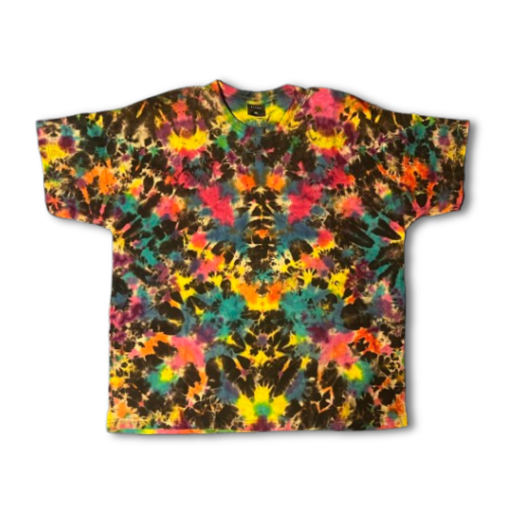 Hand-Dyed Tie Dye T-Shirt, Size XXL (FE2X01)