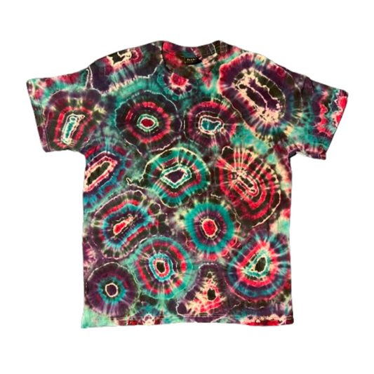 Hand-Dyed Tie Dye T-Shirt, Size L (FEL03)