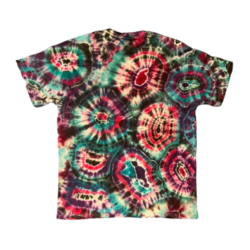 Hand-Dyed Tie Dye T-Shirt, Size L (FEL03)