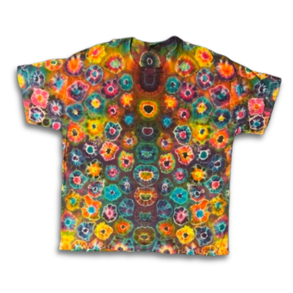 Hand-Dyed Tie Dye T-Shirt, Size XXL (FE2X04)