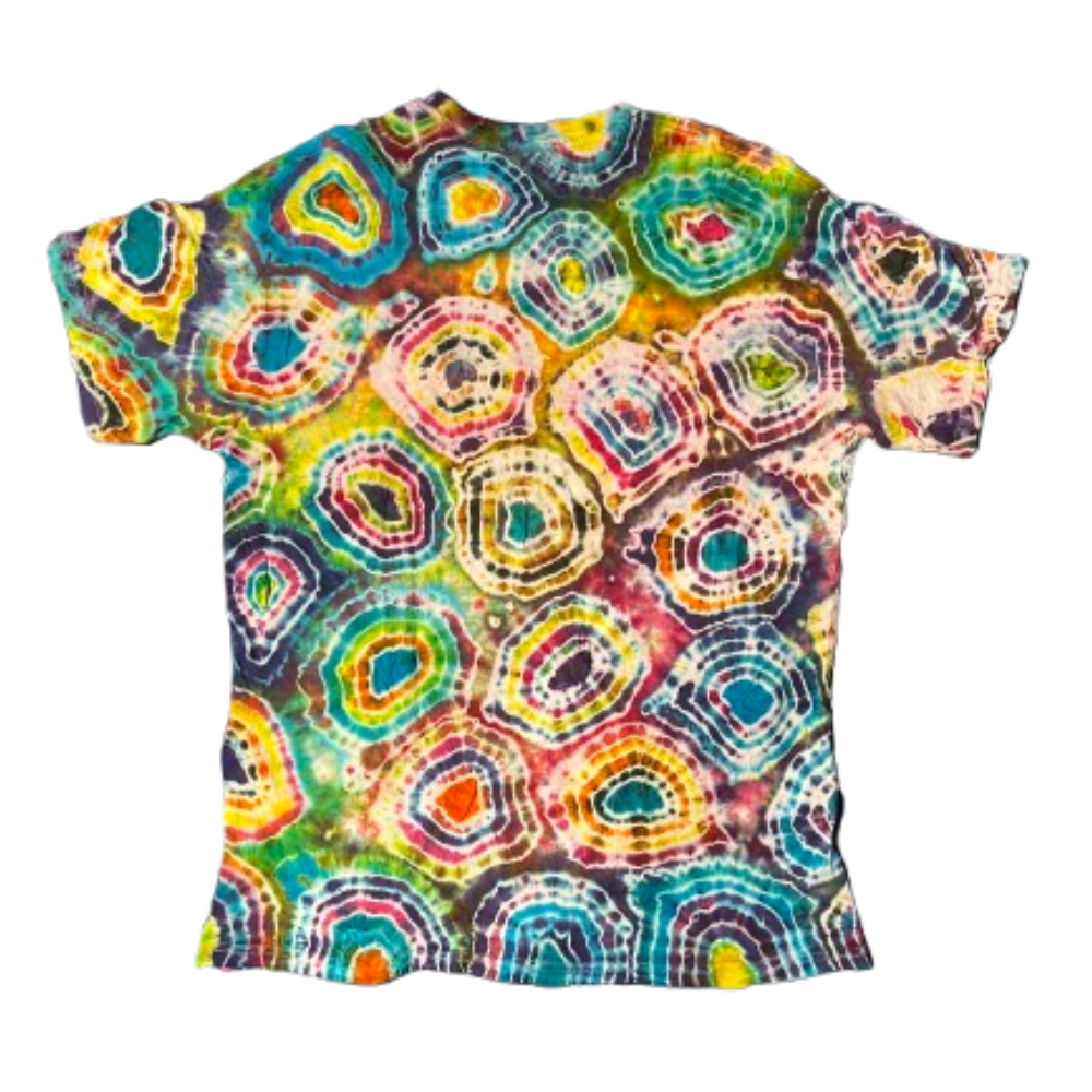 Hand-Dyed Tie Dye T-Shirt, Size L (FEL04)