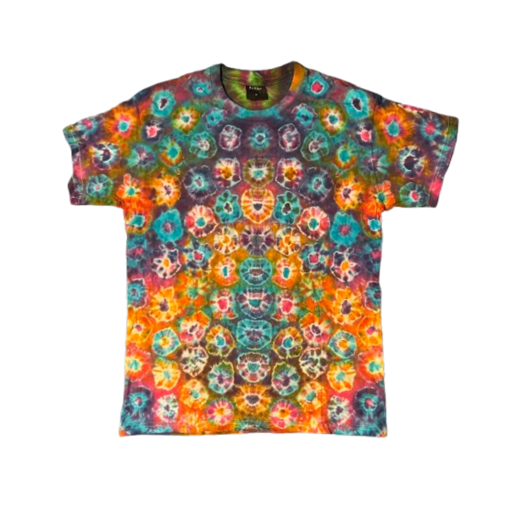 Hand-Dyed Tie Dye T-Shirt, Size M (FEM04)