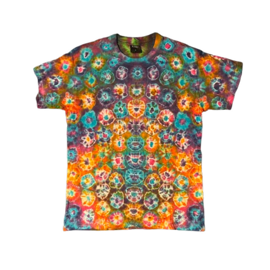 Hand-Dyed Tie Dye T-Shirt, Size M (FEM04)