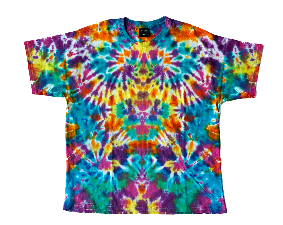 Hand-Dyed Tie Dye T-Shirt, Size XXL (OC2X03)