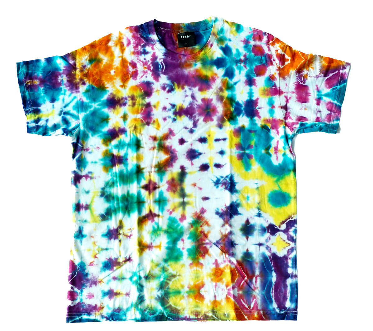 Hand-Dyed Tie Dye T-Shirt, Size L (OCL26)
