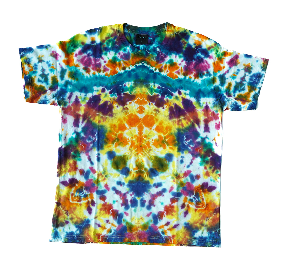 Hand-Dyed Tie Dye T-Shirt, Size L (OCL21)