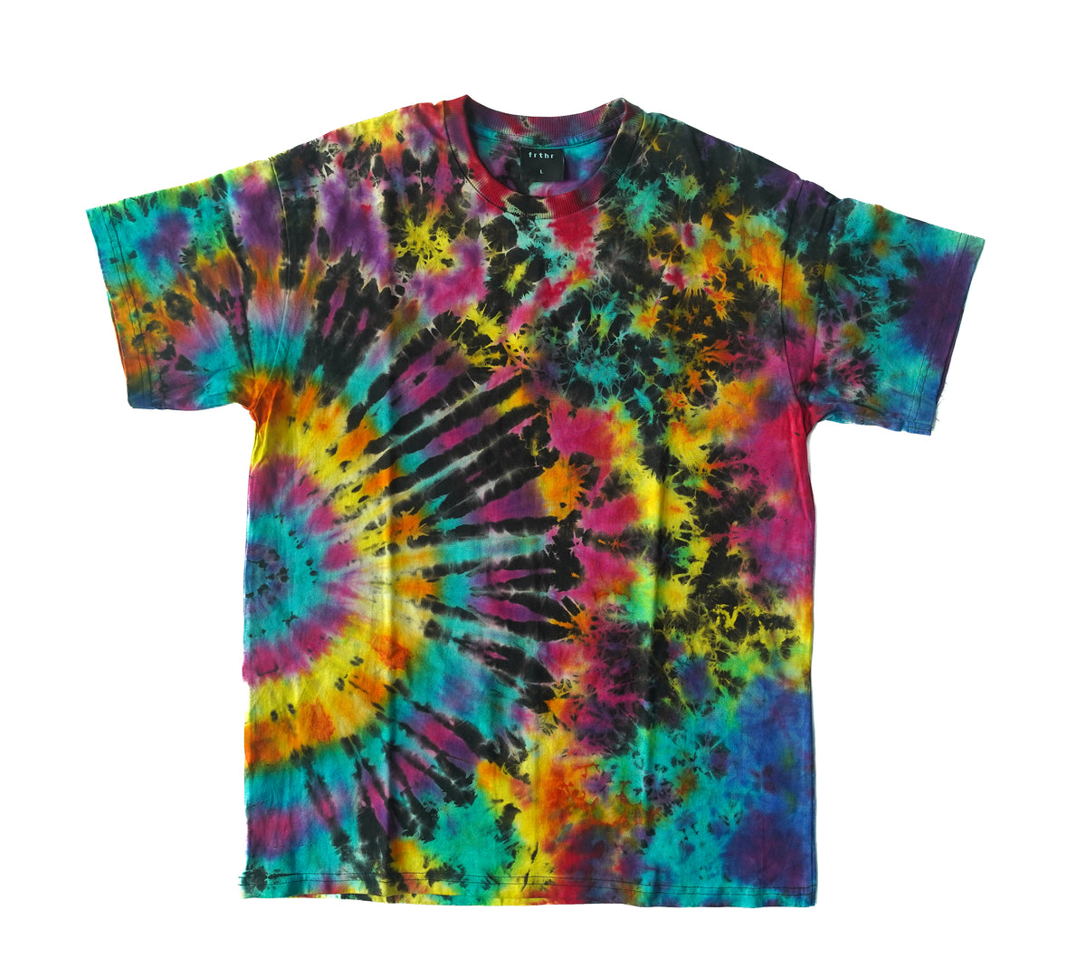 Hand-Dyed Tie Dye T-Shirt, Size L (OCL14)