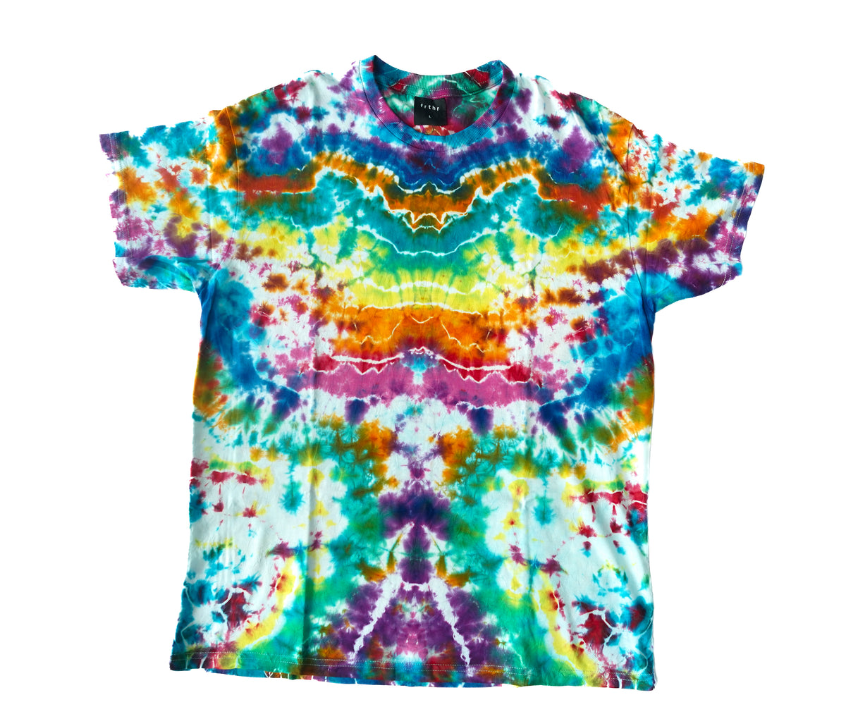 Hand-Dyed Tie Dye T-Shirt, Size L (OCL11)