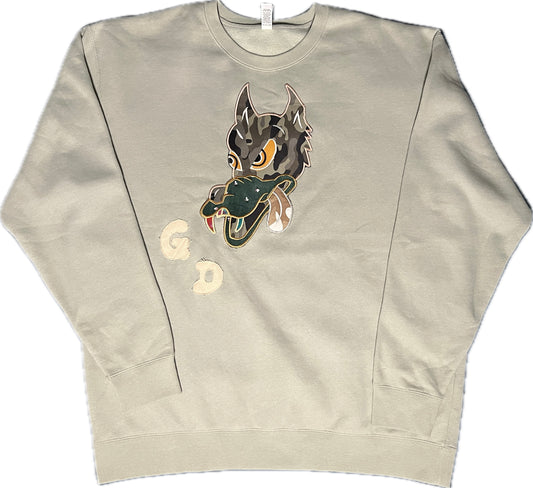 Wolf Crewneck, Size 2XL (A5)