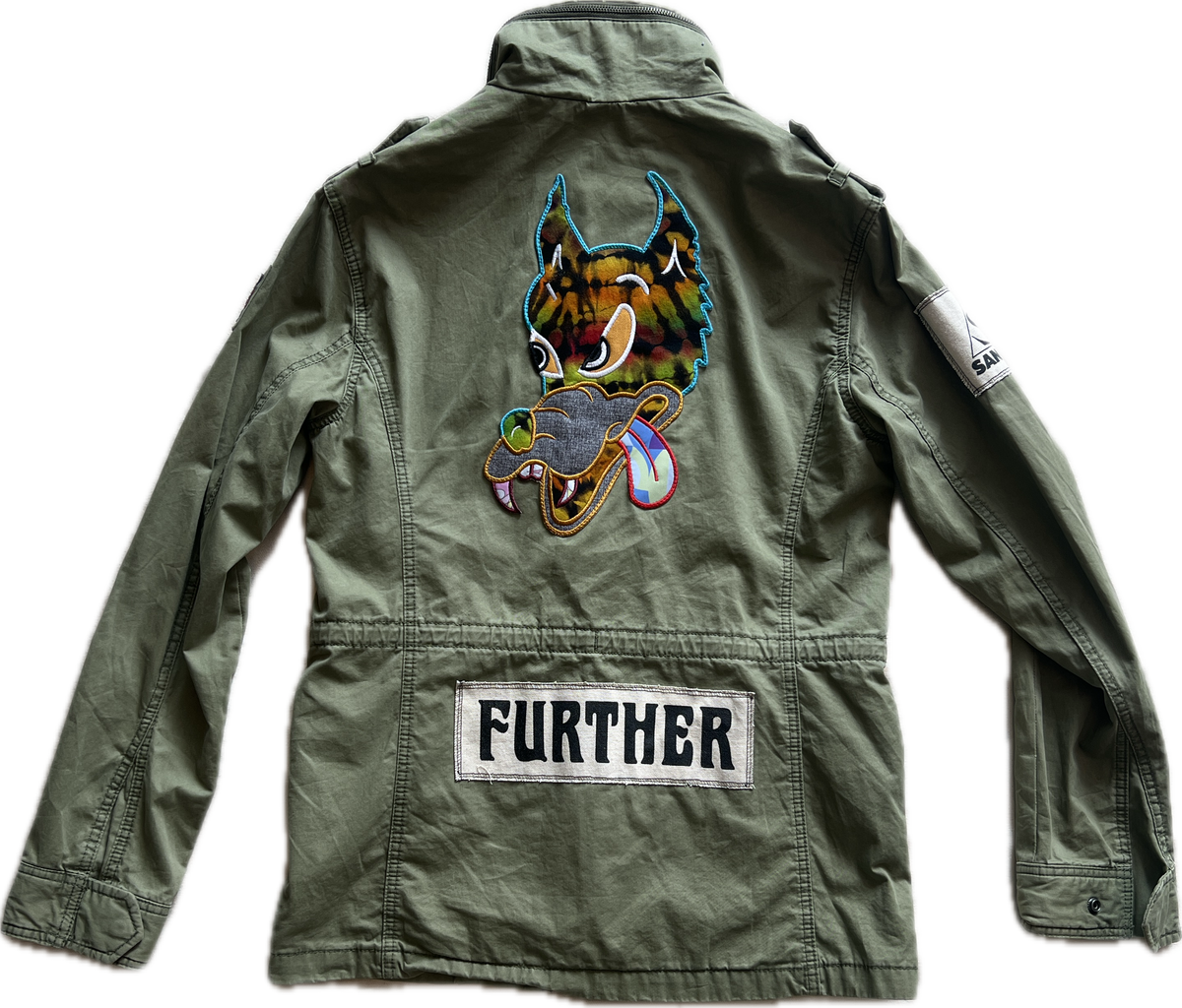 Upcycled Superdry Jacket with Patches