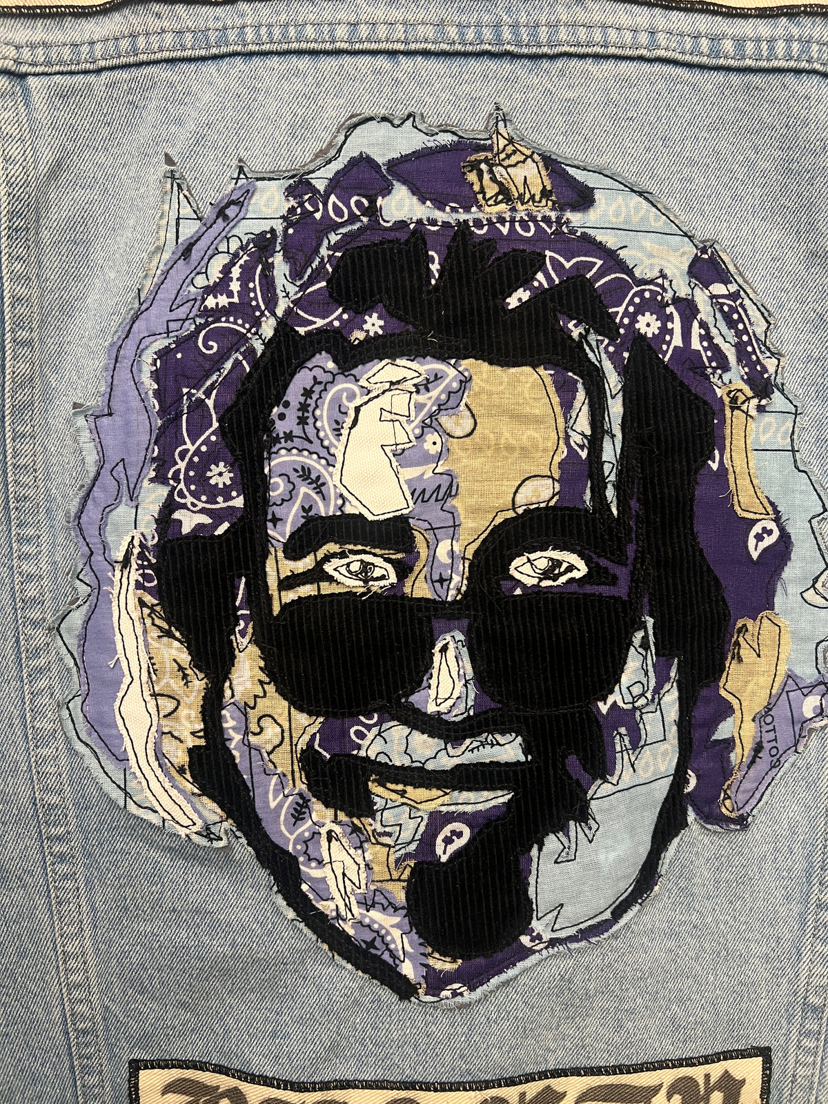 Jerry Appliqué American Beauty Denim Jacket