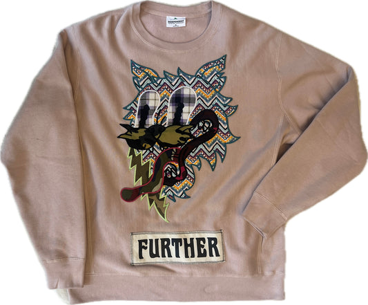 Crewneck with Further Cat Patches, Size XL