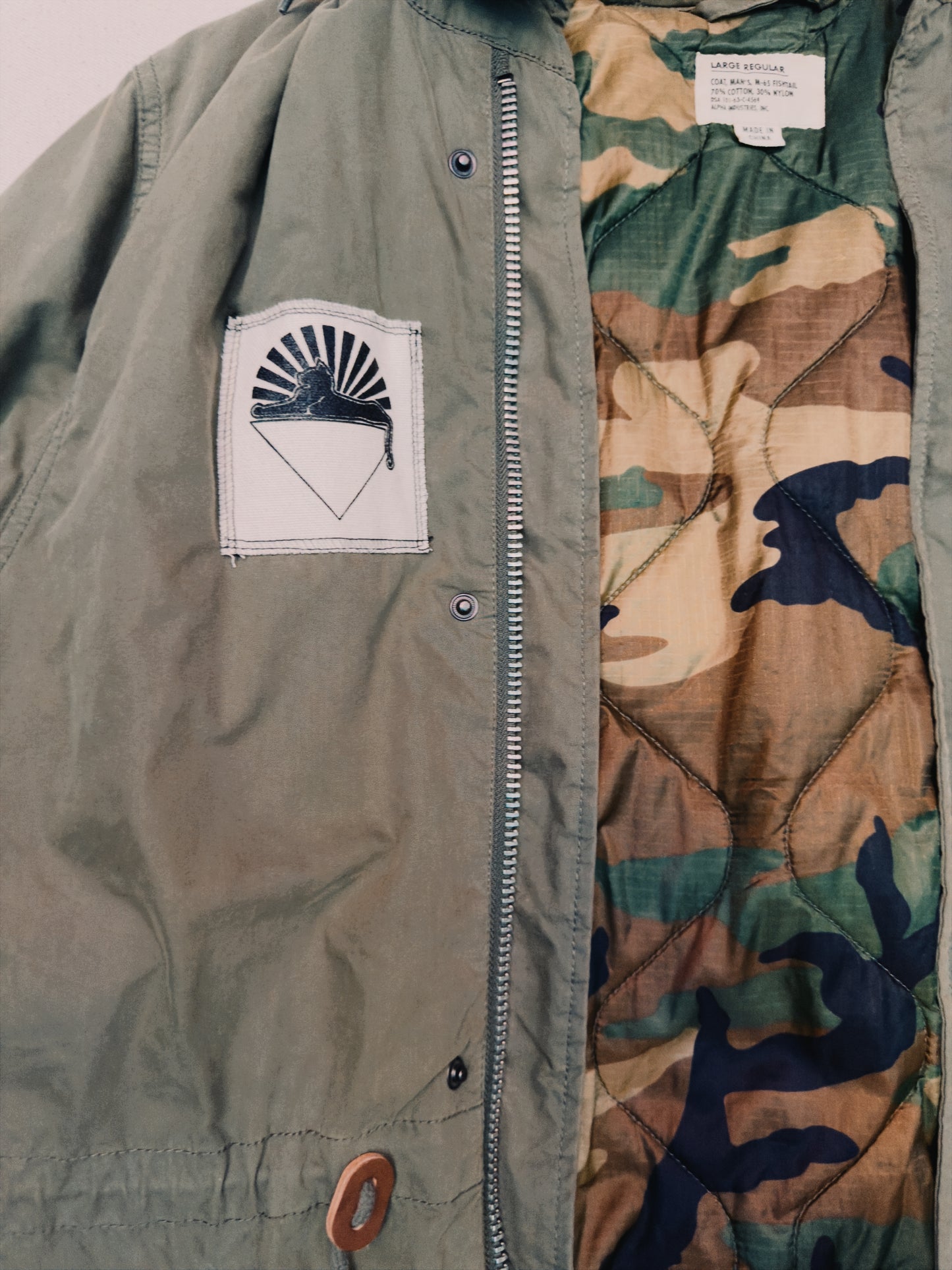 Alpha Industries Parka with Further Patches, Size L Regular